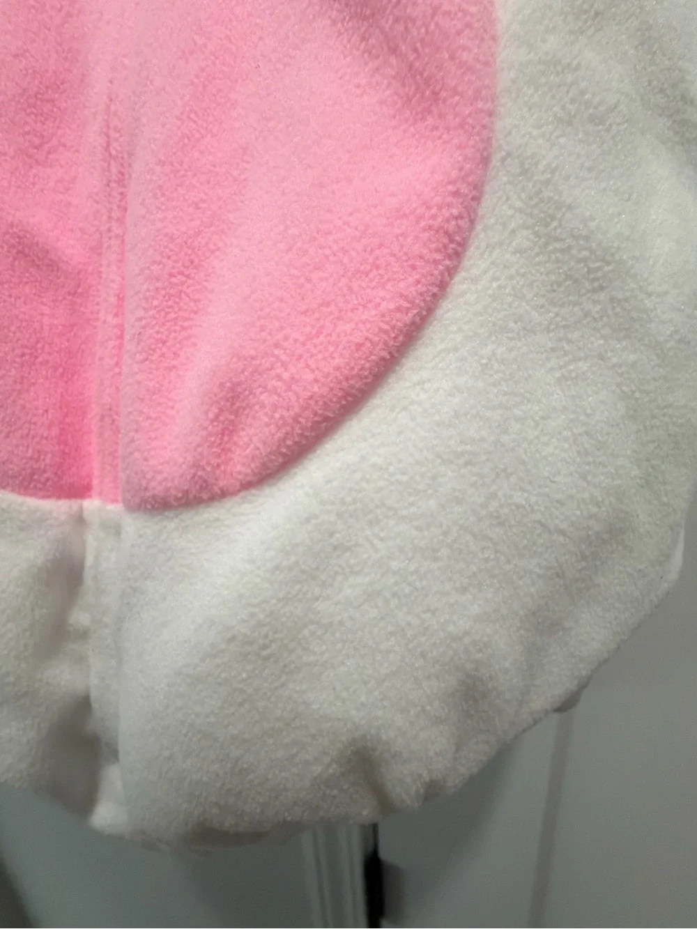 Carter's White Plush Unicorn Zip Halloween Costume Pink Belly Unicorn Hood 6-9 M